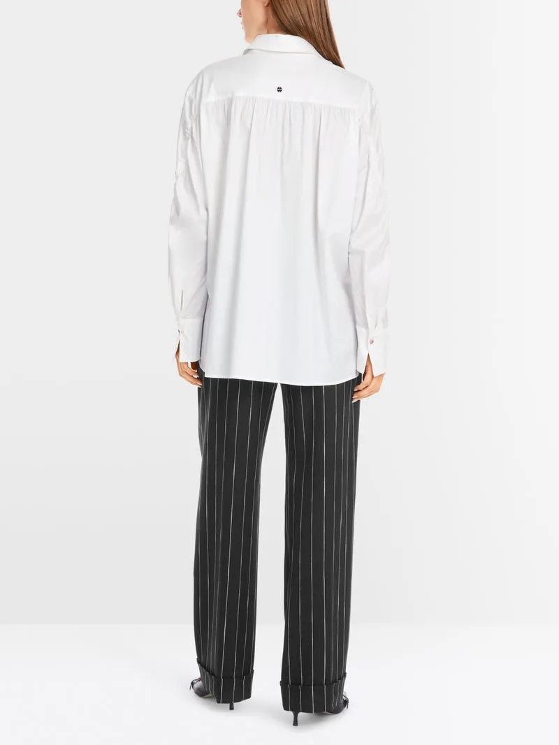 Marc Cain Butterfly Blouse With Placed Print