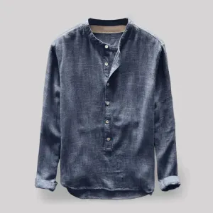 Men's Casual Long Sleeve Shirt | Henley