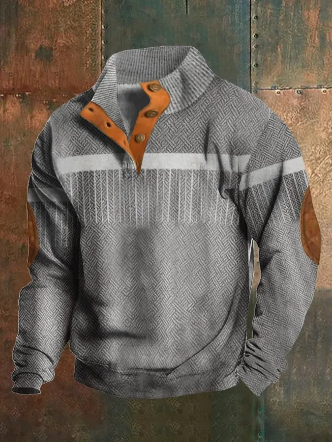 Men's Stylish Henley Sweater