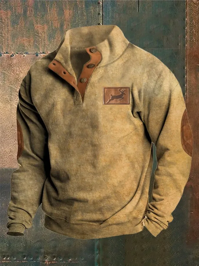 Men's Stylish Henley Sweater