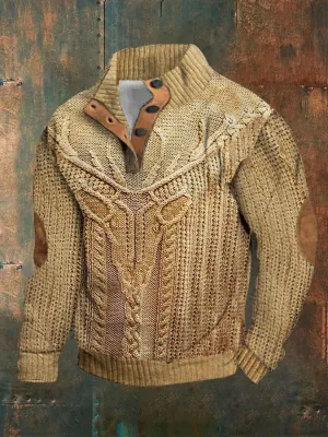 Men's Stylish Henley Sweater