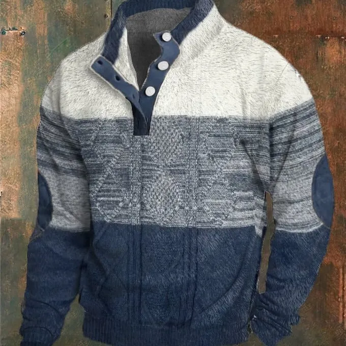 Men's Stylish Henley Sweater