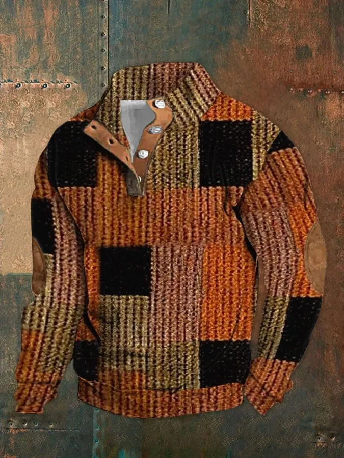 Men's Stylish Henley Sweater