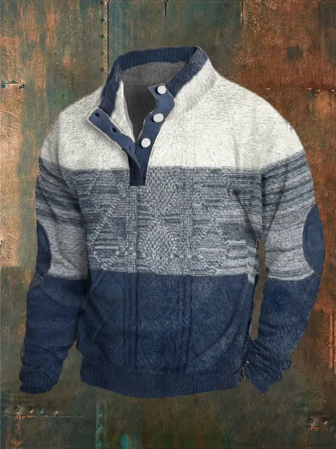Men's Stylish Henley Sweater