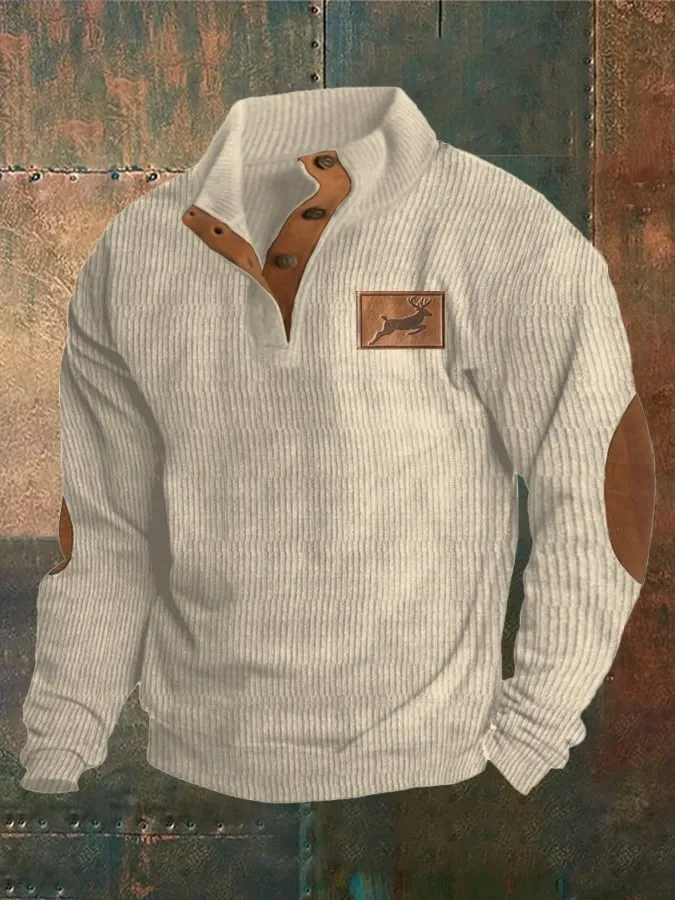 Men's Stylish Henley Sweater