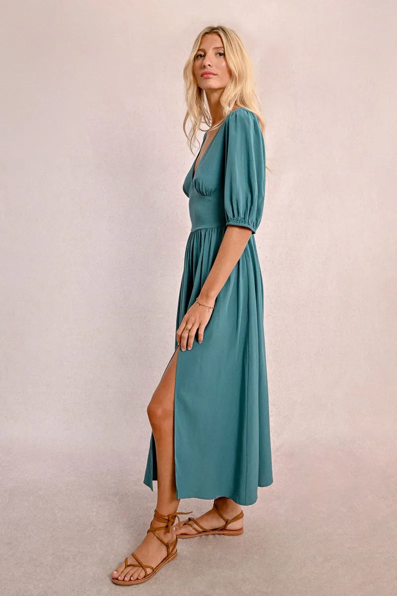 MID-LENGTH DRESS, SLIT