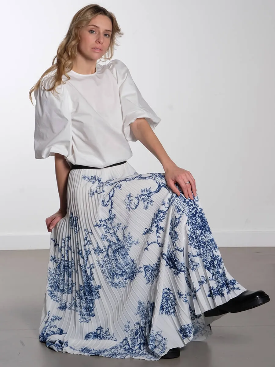 MSJoa Short Sleeve Blouse - Cloud Dancer