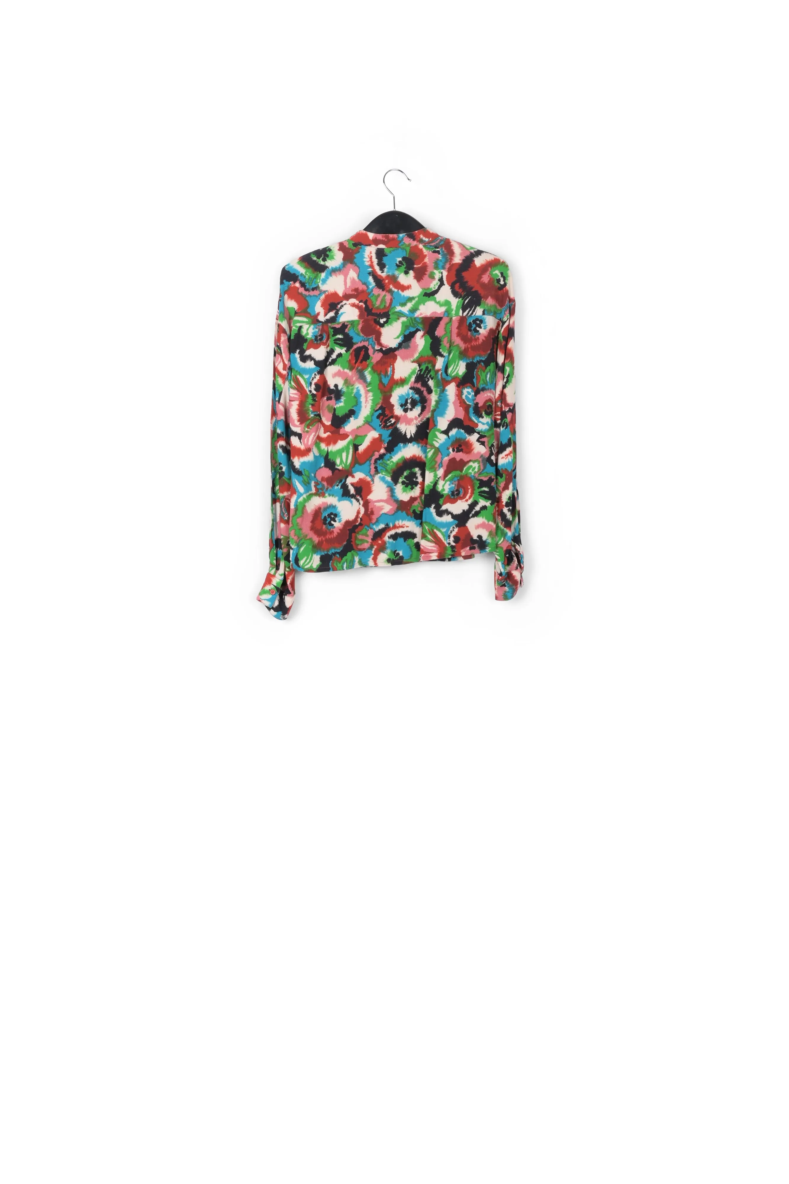 Multicolor floral-print shirt