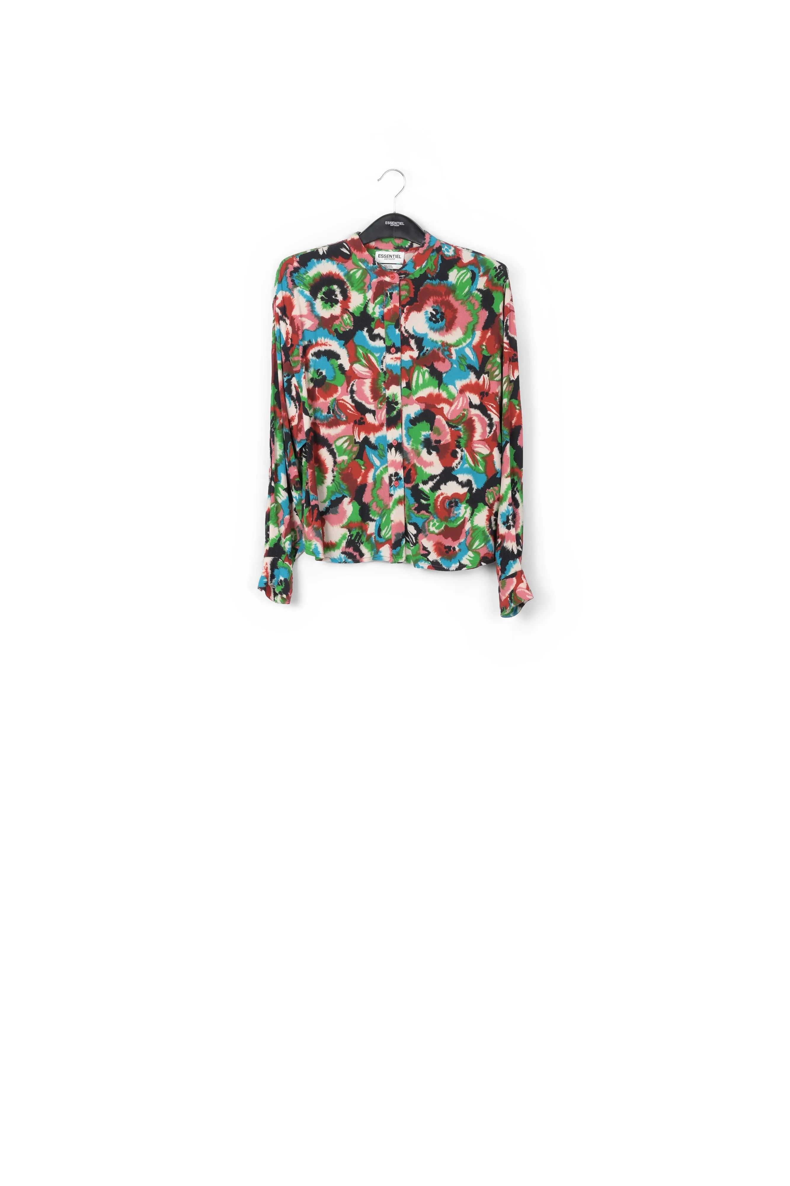Multicolor floral-print shirt
