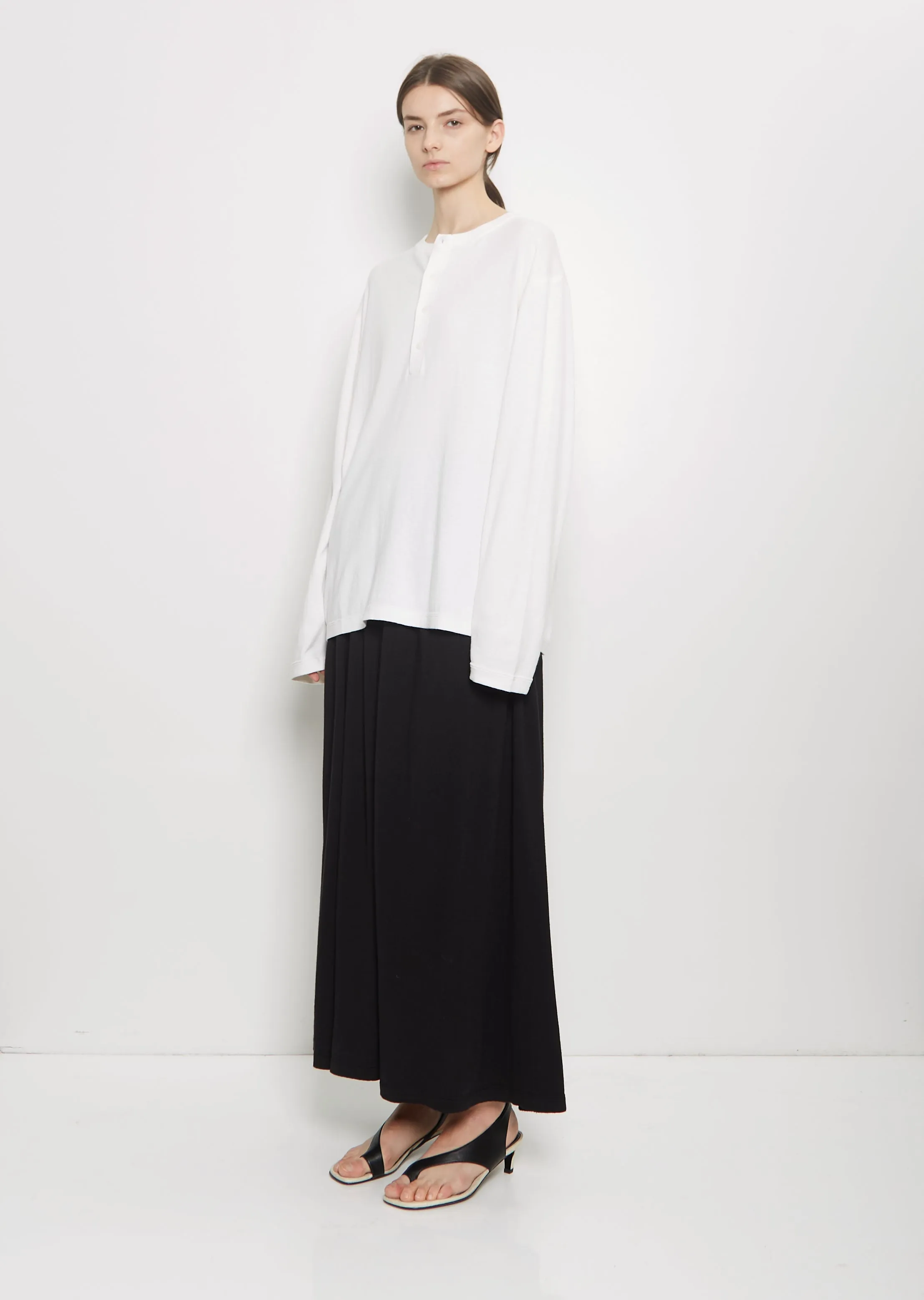 n°407 Fatou Cotton Cashmere Tee — Snow