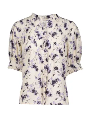 Nadira Blouse, Iris Print