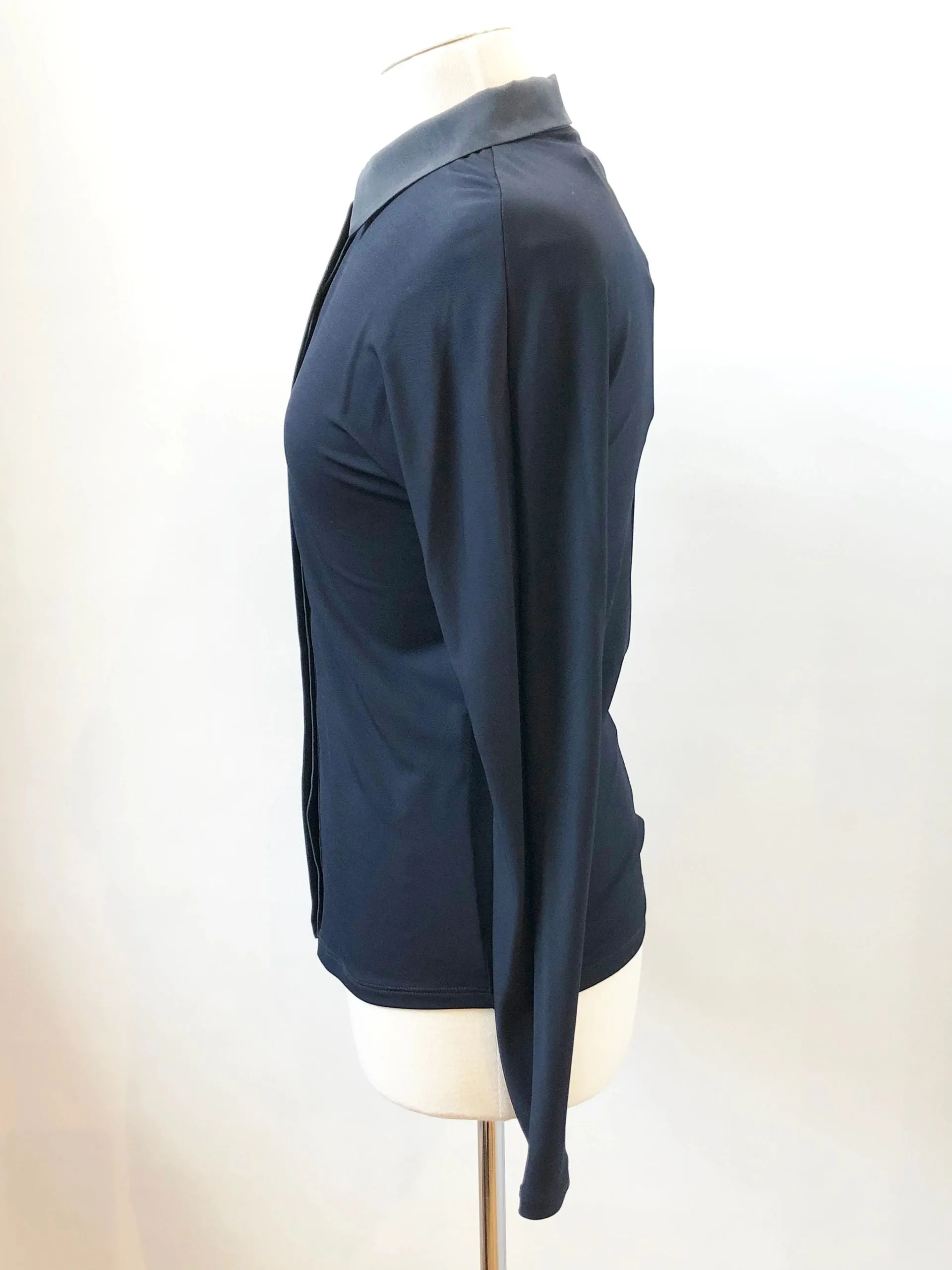 NEW Max Mara Silk Trim Blouse Size Xs