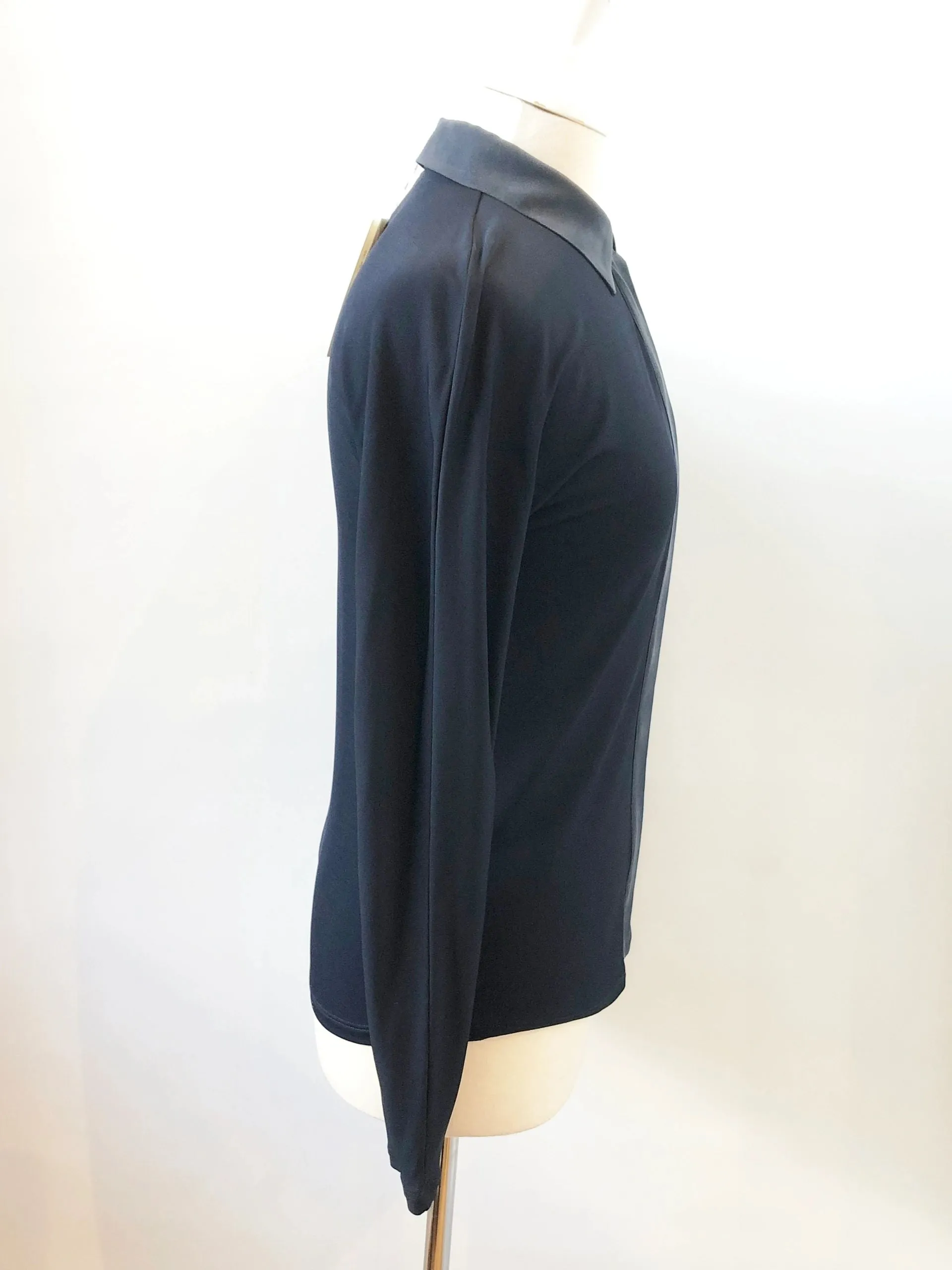 NEW Max Mara Silk Trim Blouse Size Xs