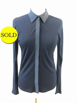 NEW Max Mara Silk Trim Blouse Size Xs