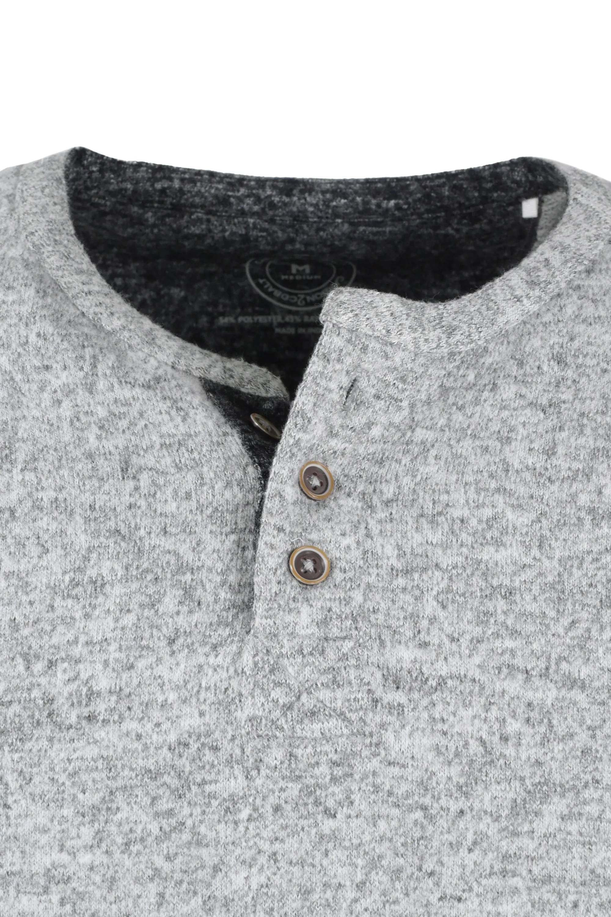 Nicoby Henley Sweater Gray