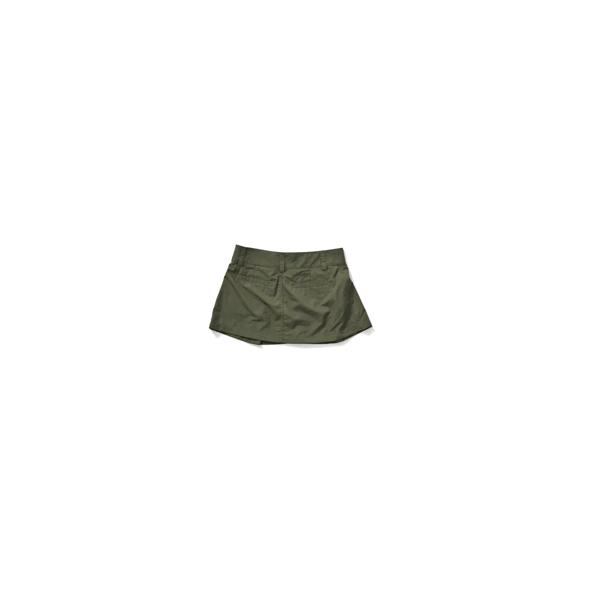 Nylon Flared Mini Skirt - Sage
