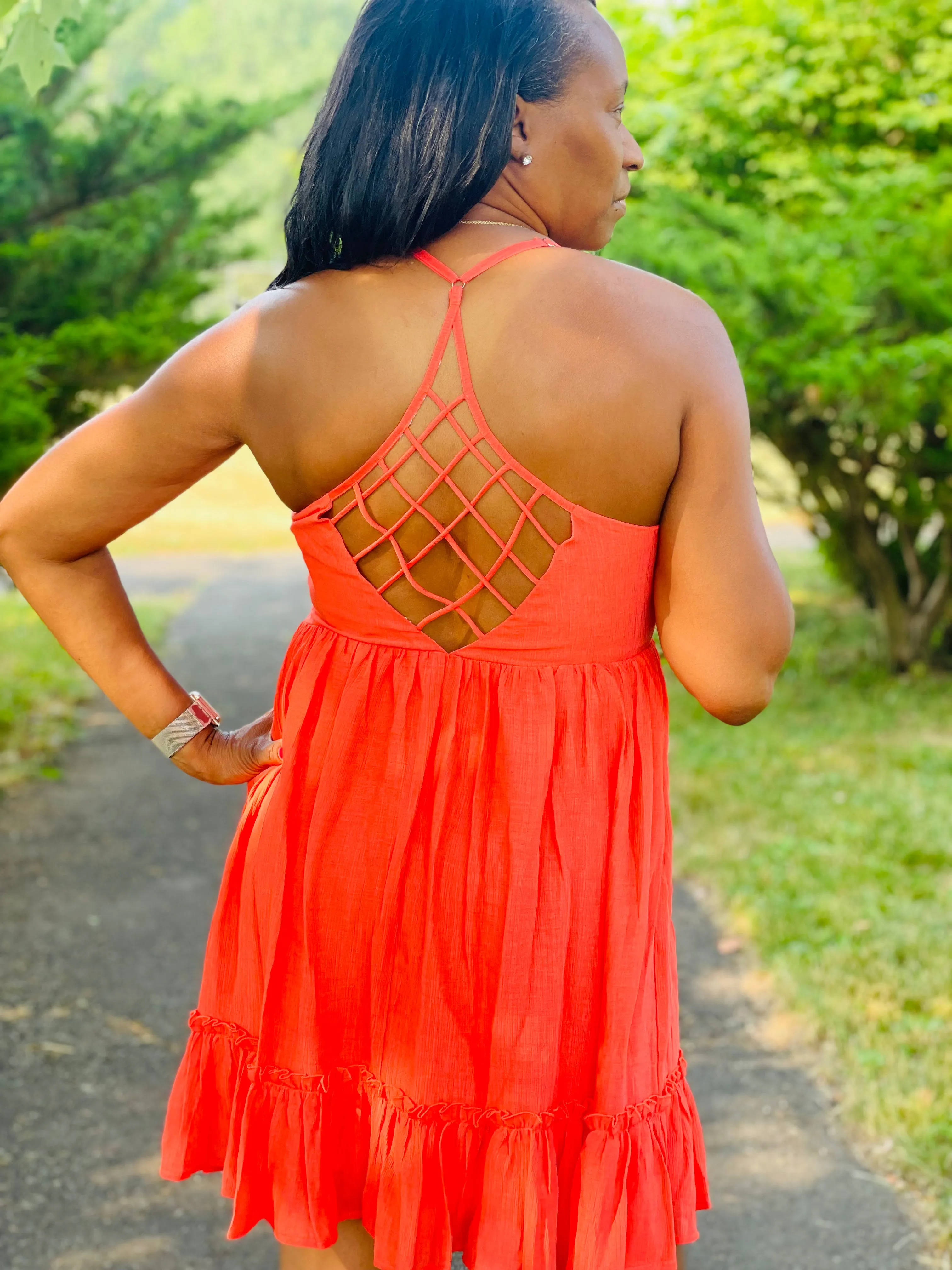 Orange Kisses Mini Dress