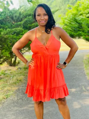 Orange Kisses Mini Dress