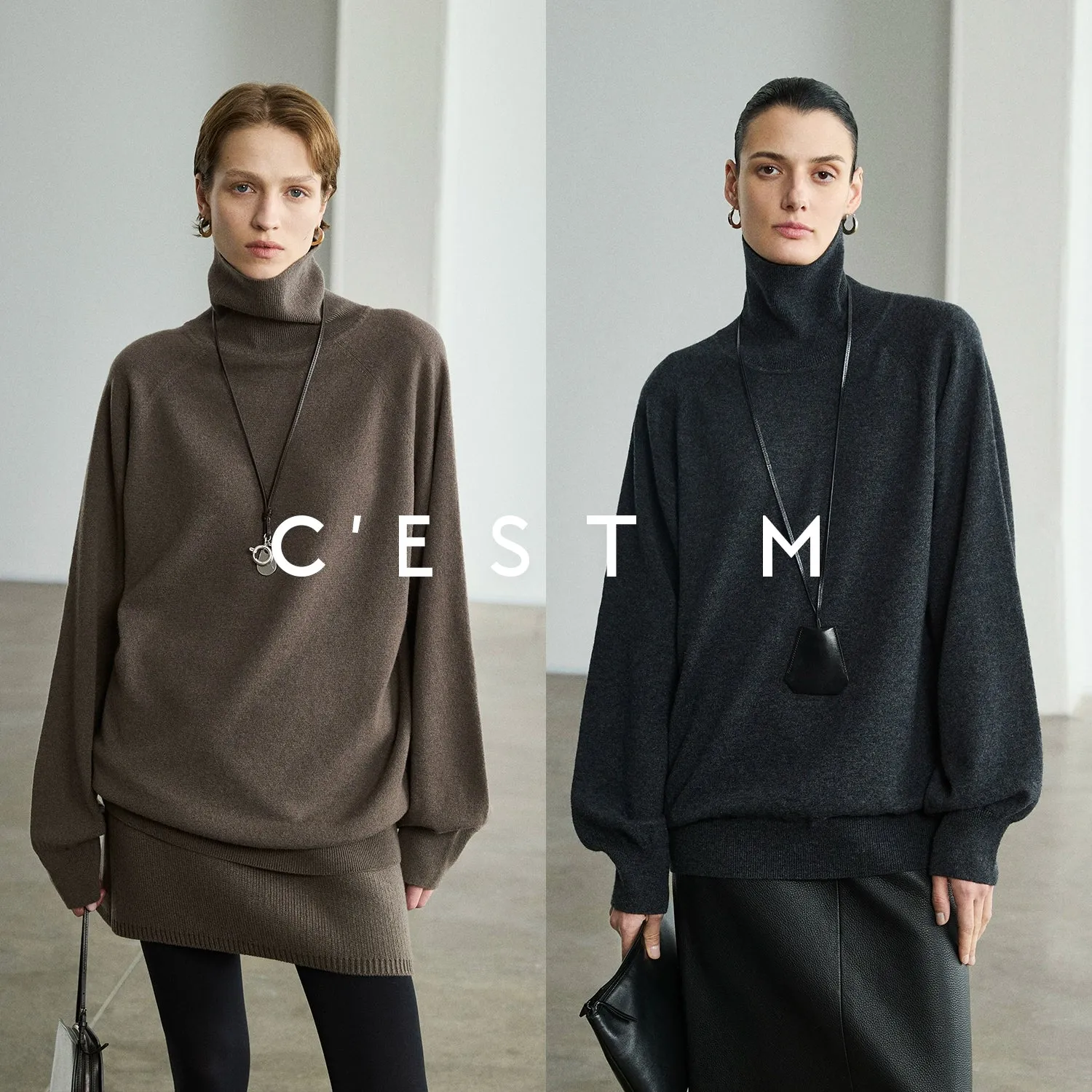Oversized Turtleneck Sweater