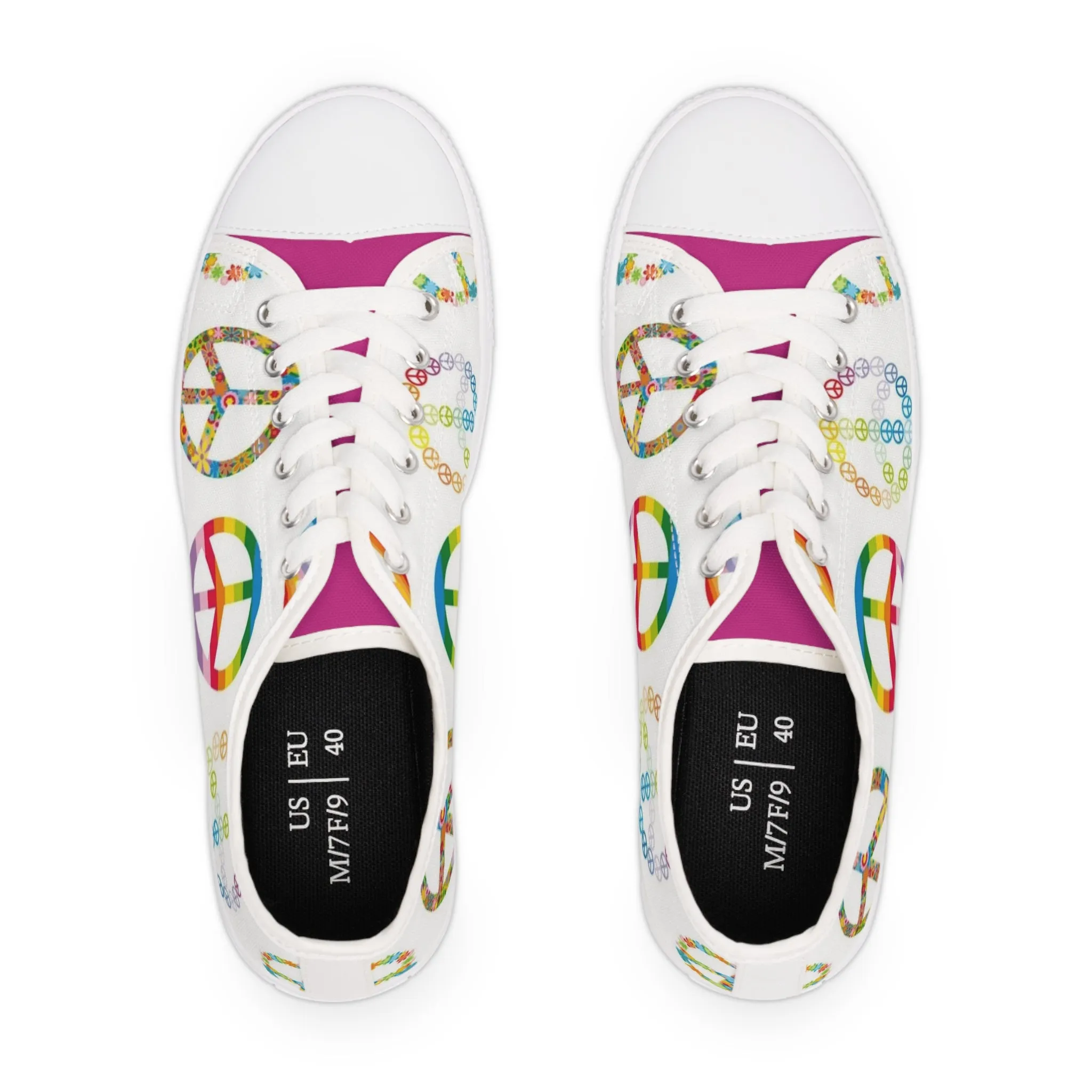 Peace is in the Air Women's Low Top Sneakers Shoes