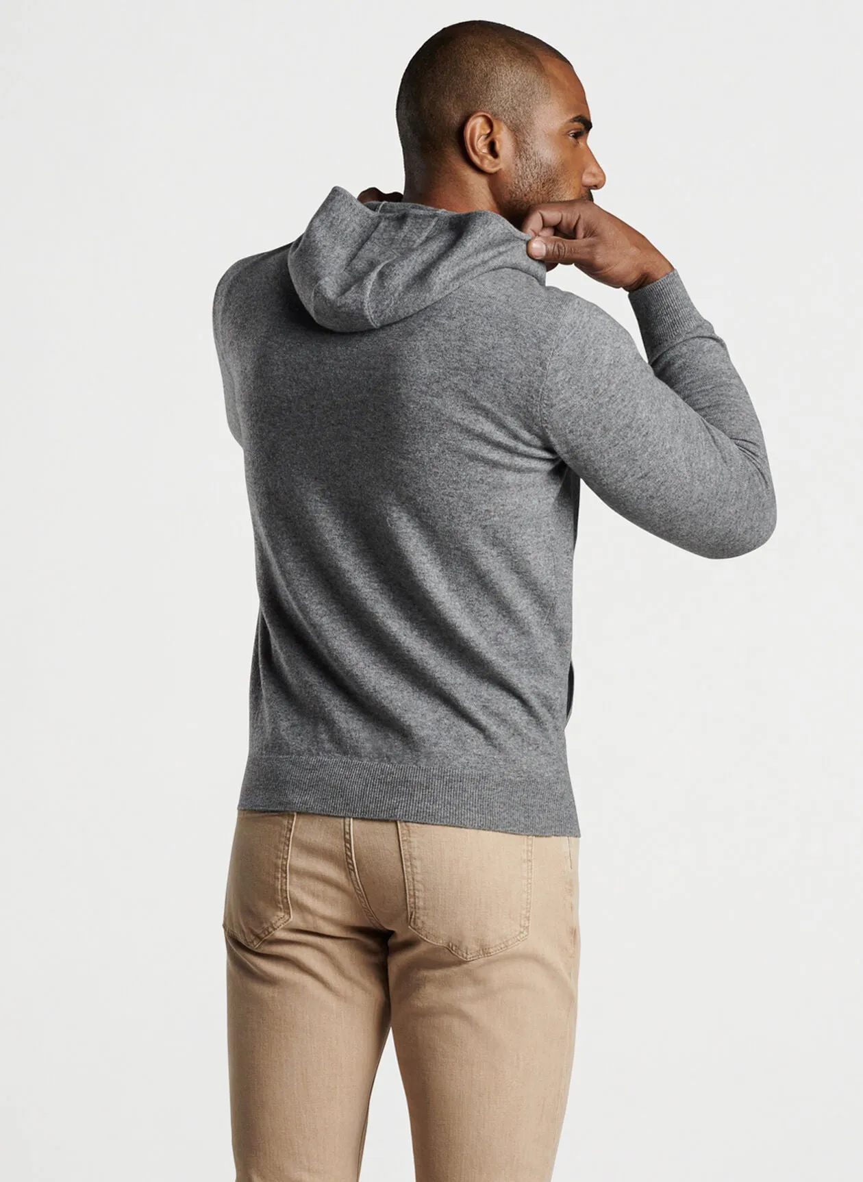 Peter Millar Conway Wool Cashmere Popover Hoodie