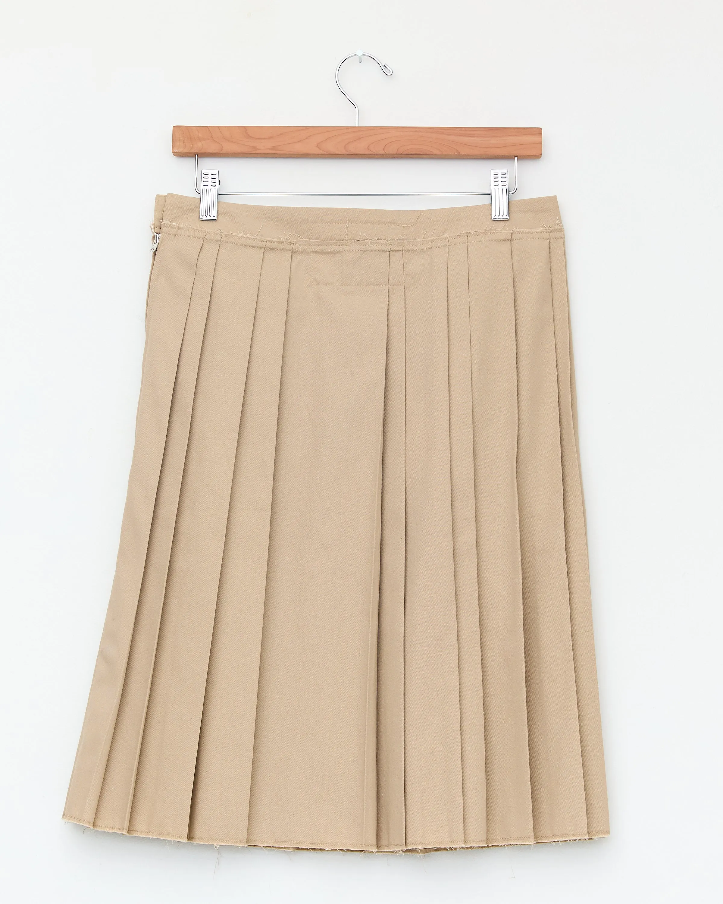 Pleat Skirt, Sand