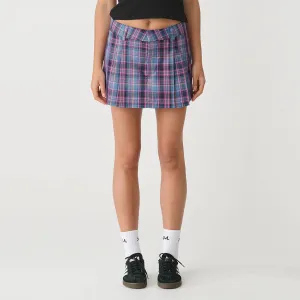Pleated Mini Skirt - Check