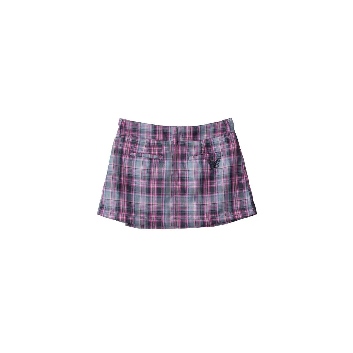 Pleated Mini Skirt - Check