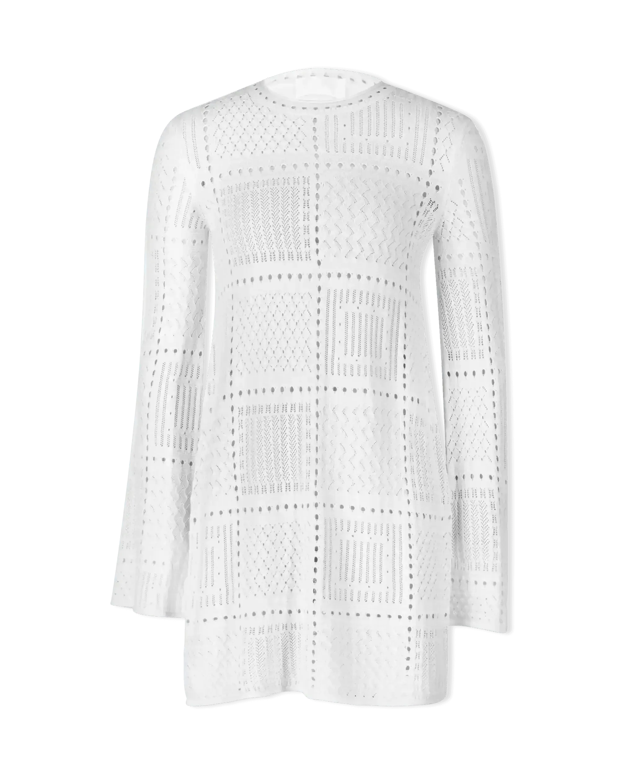 Pointelle Long Sleeve Dress
