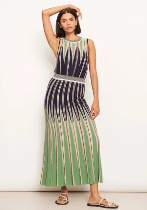 Pol Clothing - Spike Skirt - Green Multi