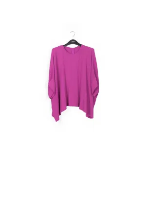 Purple oversized seersucker top
