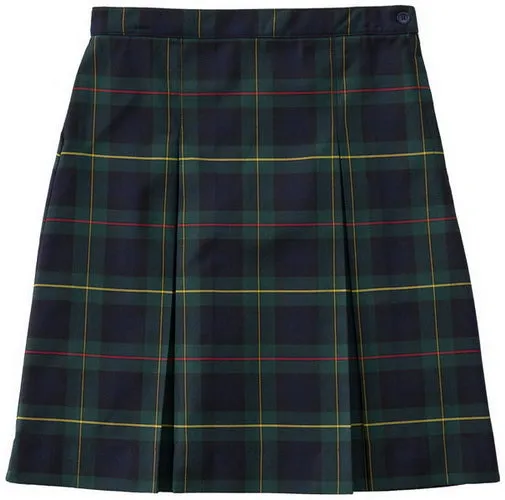 Rifle/Kaynee Girls Plaid Kick Pleat Skirt
