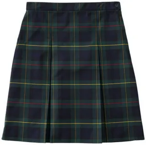 Rifle/Kaynee Girls Plaid Kick Pleat Skirt