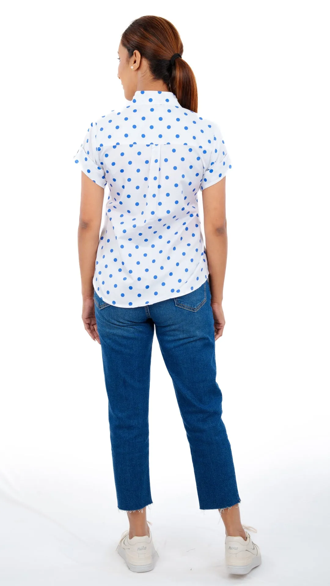 Royal Blue Polka