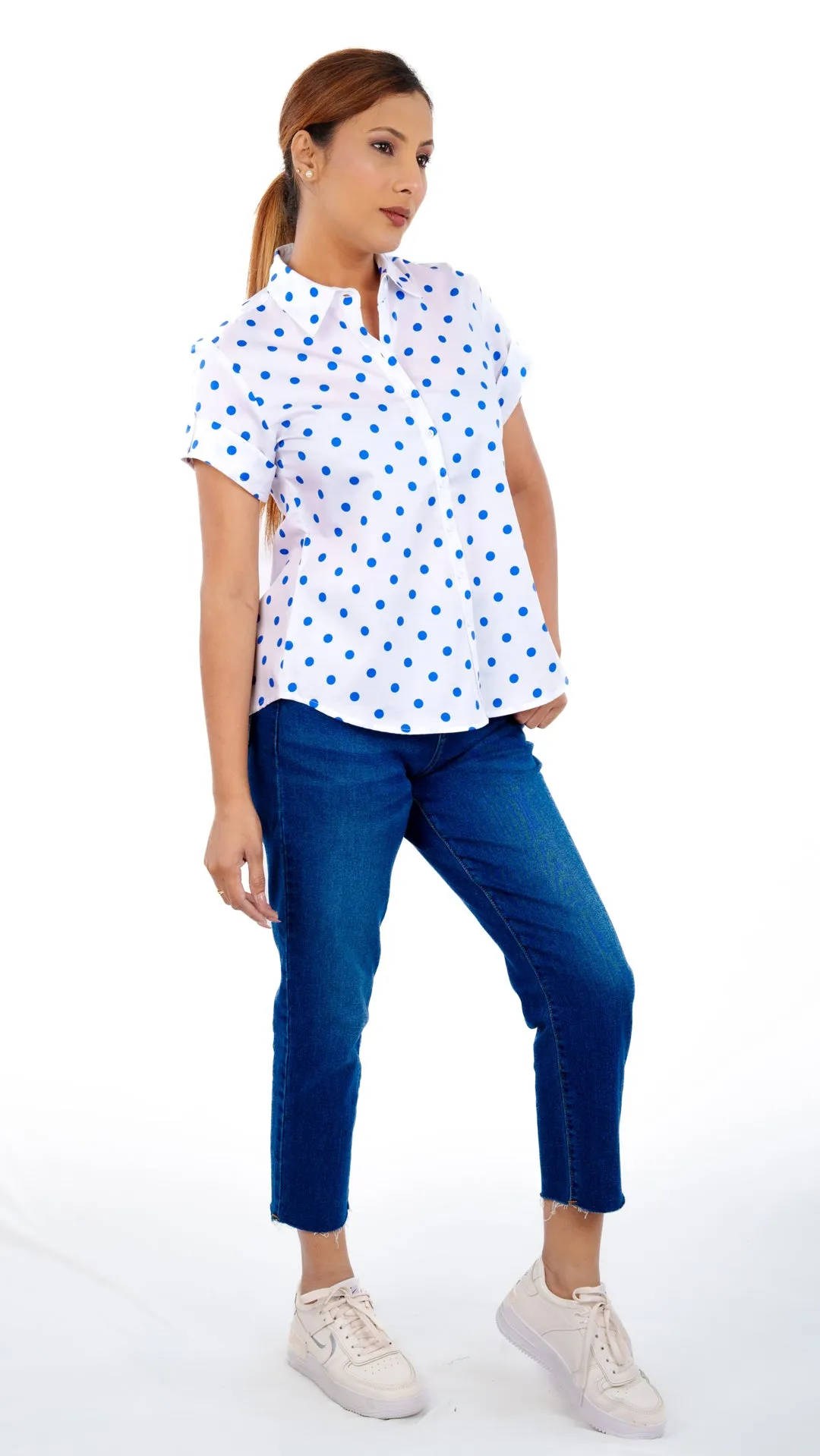 Royal Blue Polka