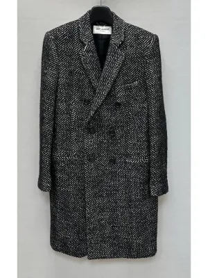 Saint Door-to-door delivery breasted Technologically advanced Double Laurent coat 40