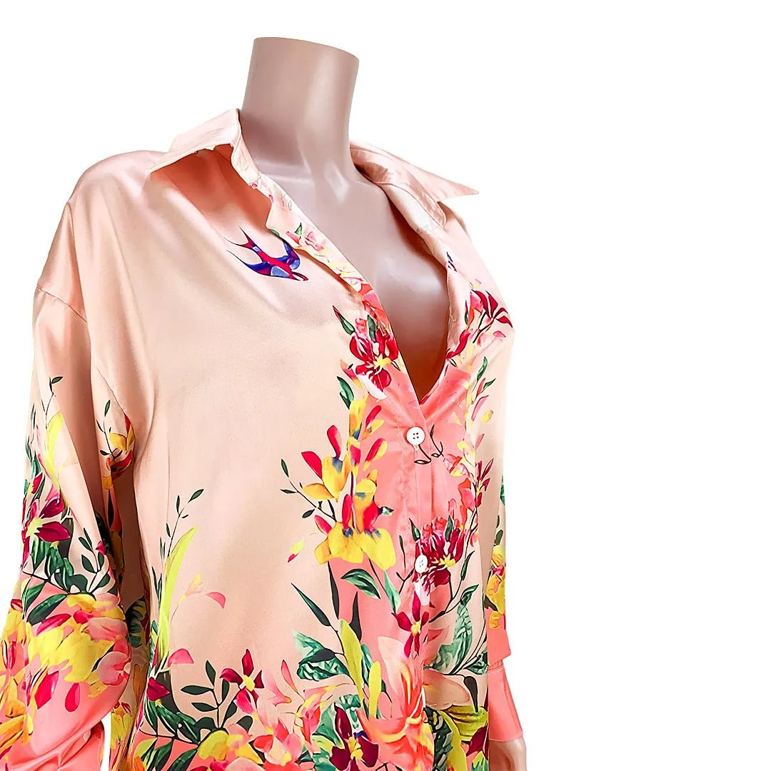 Schoensten  Gradient Flower Shirt Blouses