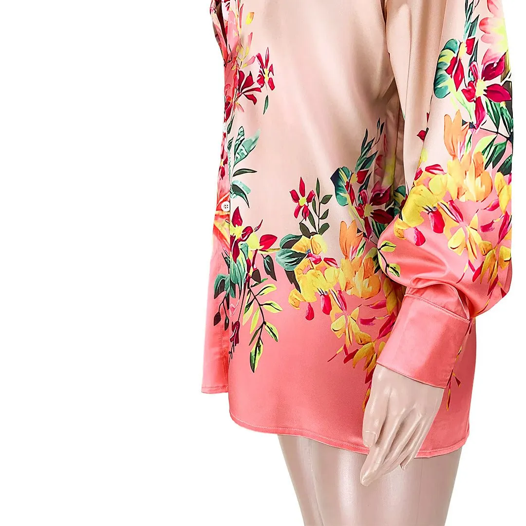 Schoensten  Gradient Flower Shirt Blouses