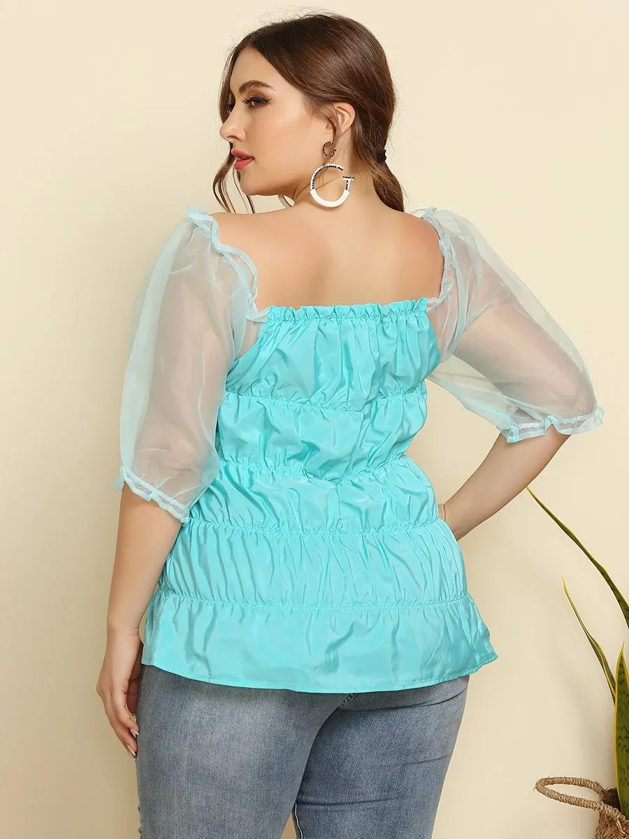 Schoensten Printed Plus Size Blouses