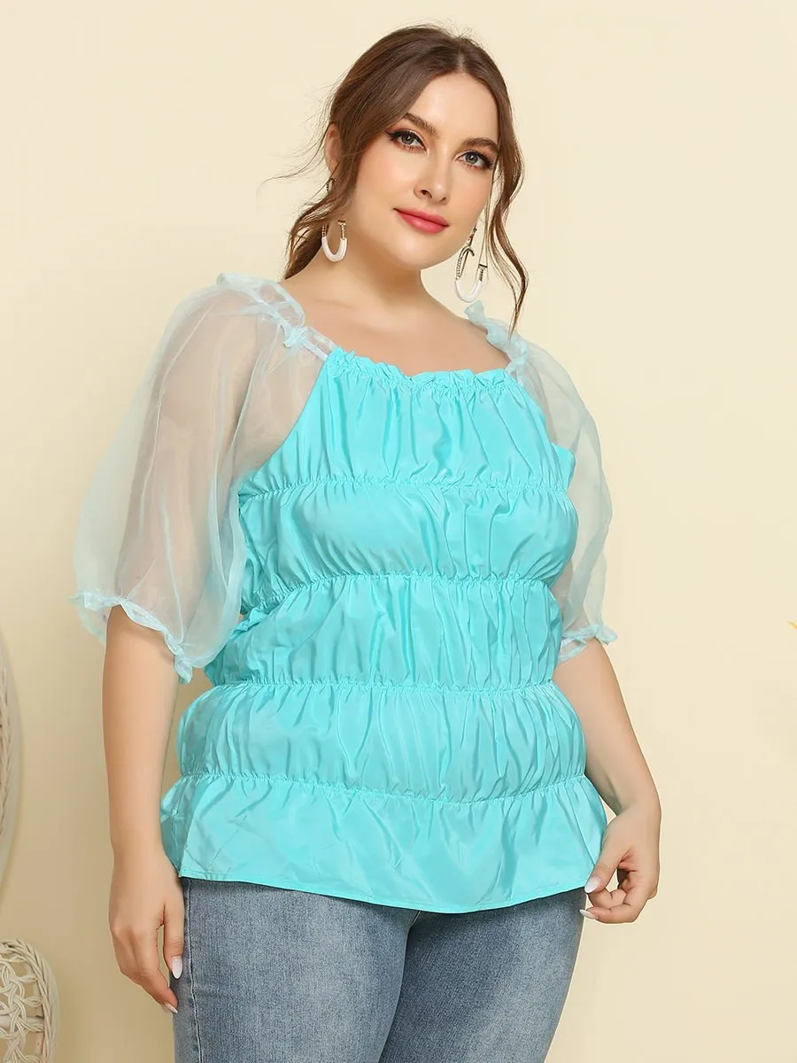Schoensten Printed Plus Size Blouses