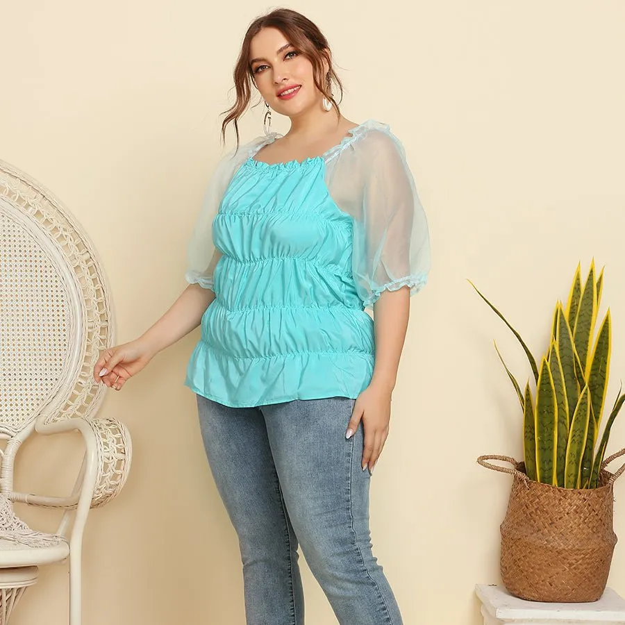 Schoensten Printed Plus Size Blouses