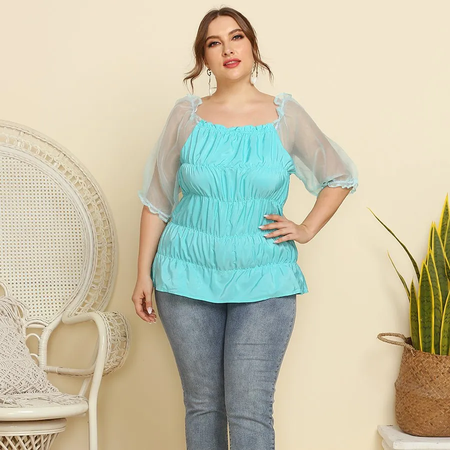 Schoensten Printed Plus Size Blouses