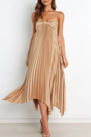 Sexy Elegant Solid Fold V Neck Irregular Dresses