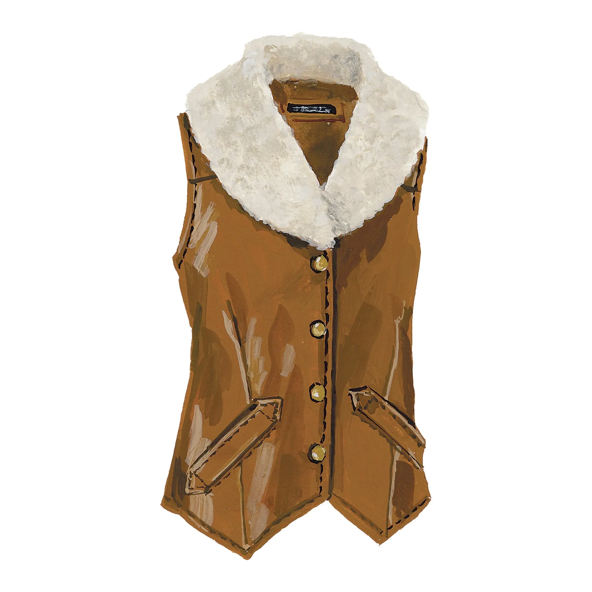 Shearling Vest