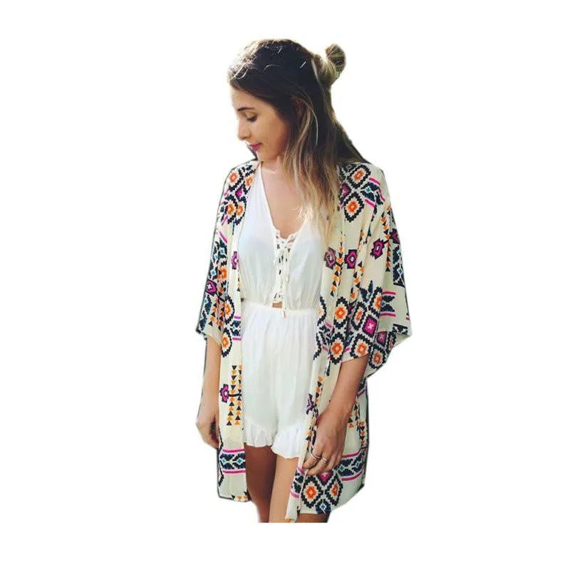 shirt style tops women blouses printed shirts casual vintage cardigan plus size