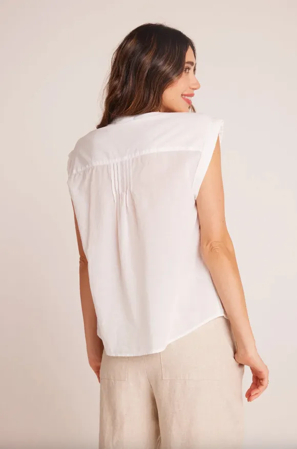 Short Sleeve Pintuck Pullover Top