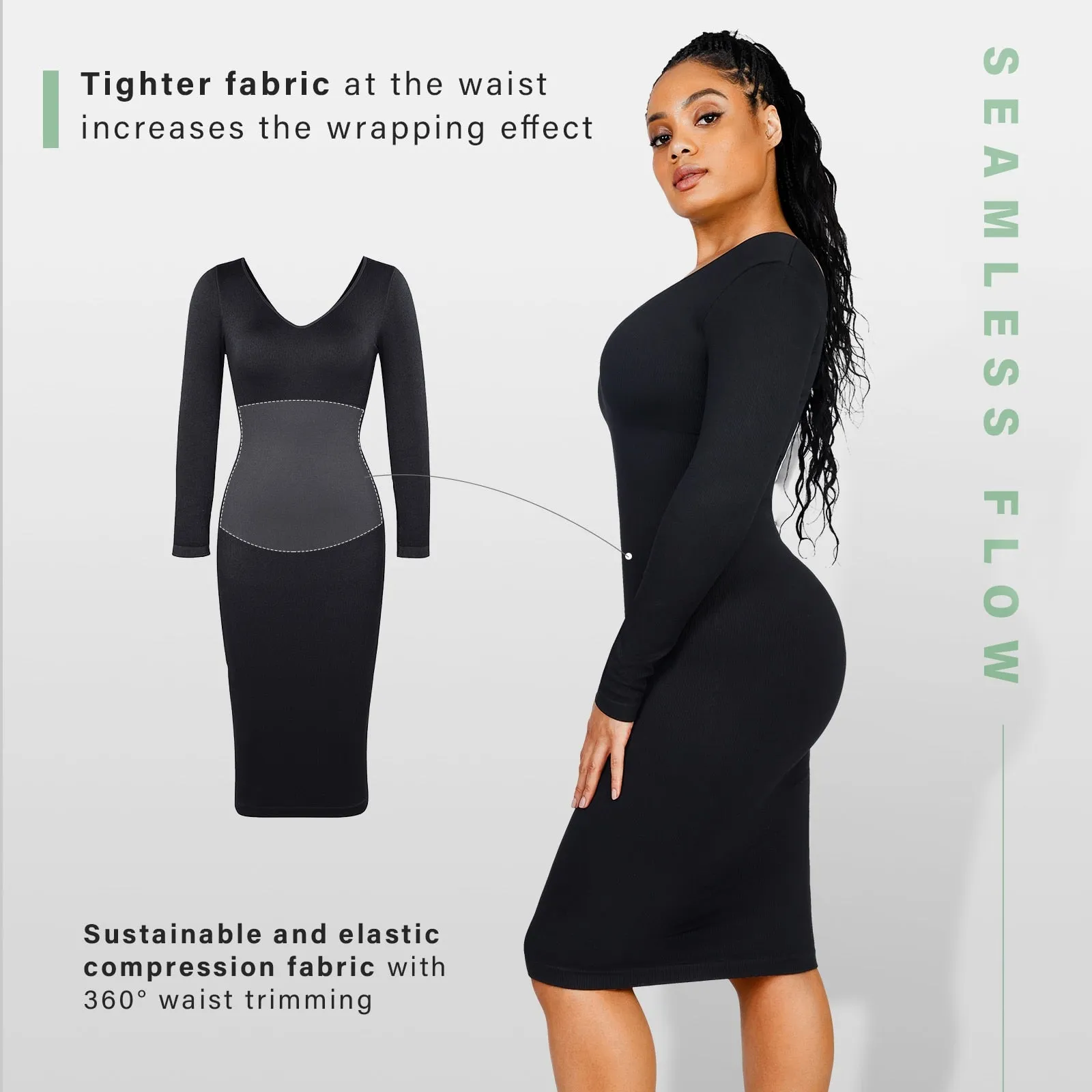 SleekSpeak: Stellar Silhouette Sculptor Dress by BHG Essentials