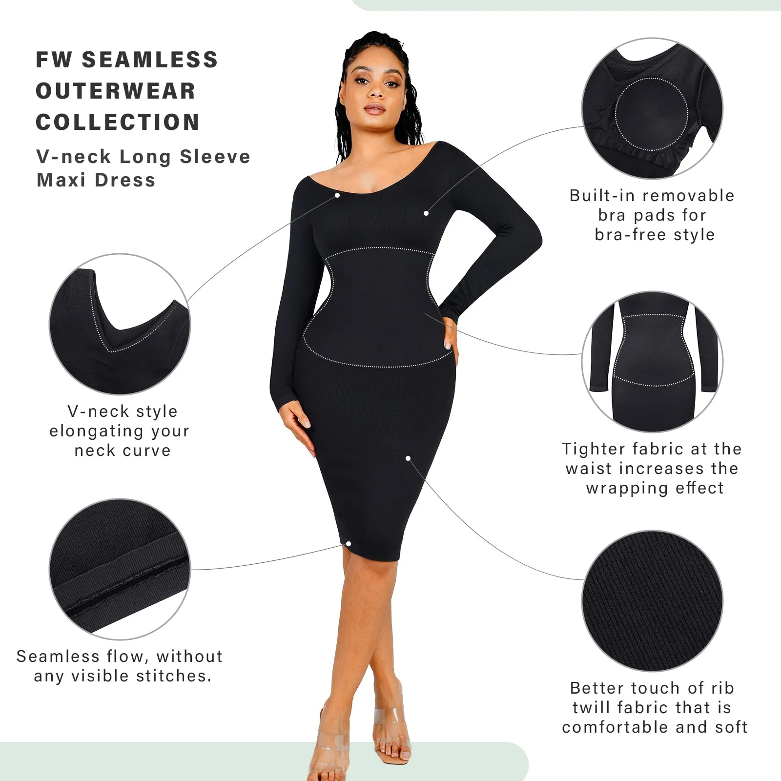 SleekSpeak: Stellar Silhouette Sculptor Dress by BHG Essentials