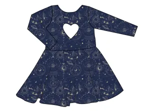 Space Explorer Molly Heart Back Twirly Dress