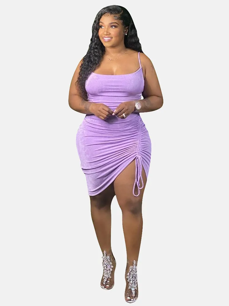 Spaghetti Strap Bodycon Midi Dress